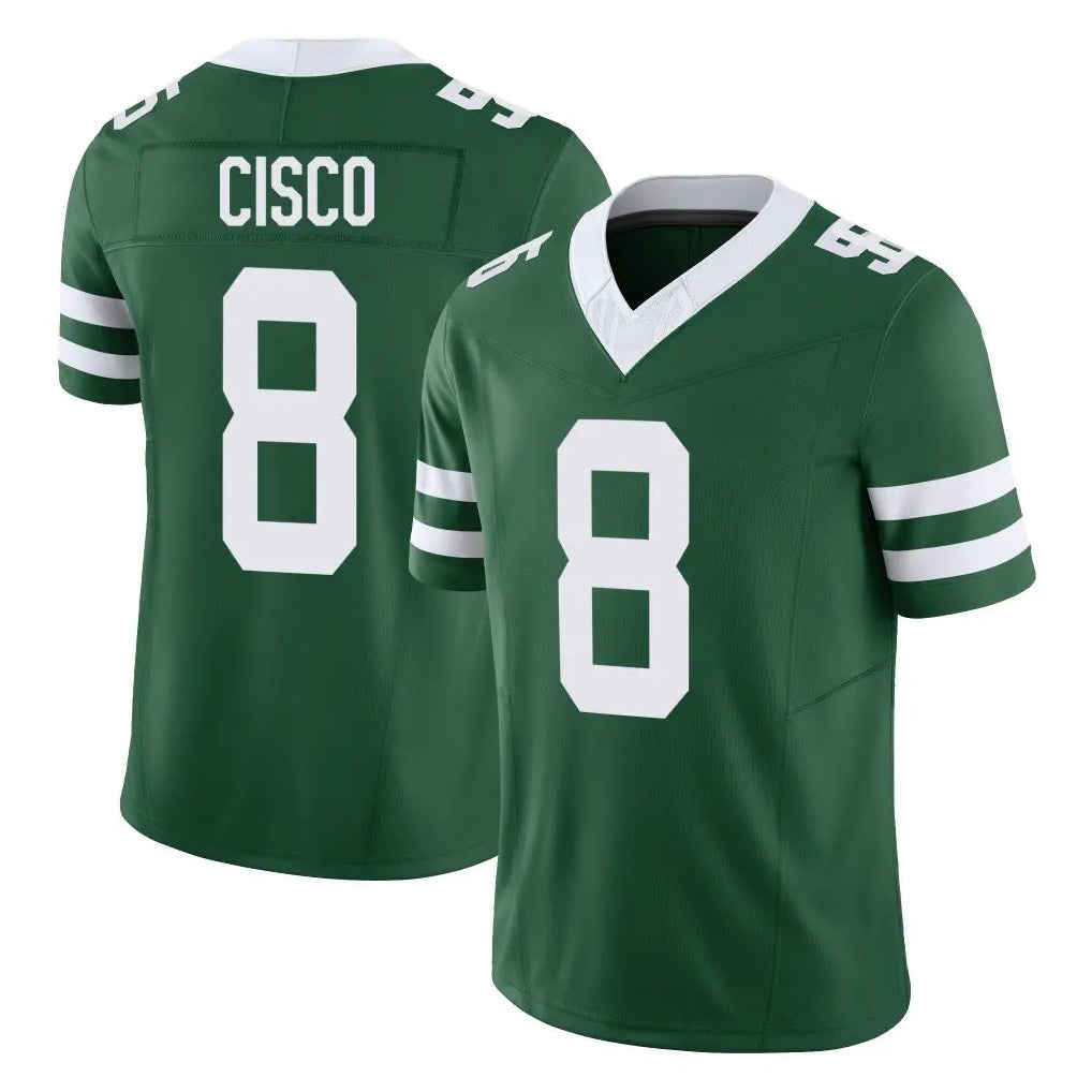 Elroe NY.Jets #8 Andre Cisco Player Green Legacy Limited Vapor F.U.S.E. Home Game Stitched Jerseys