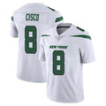 Elroe NY.Jets #8 Andre Cisco Player White Spotlight Limited Vapor Home Game Stitched Jerseys