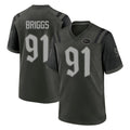 Elroe NY.Jets #91 Jowon Briggs Player Green 2025 Rivalries Collection Home Game Stitched Jerseys