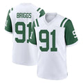 Elroe NY.Jets #91 Jowon Briggs Player White Classic Home Game Stitched Jerseys