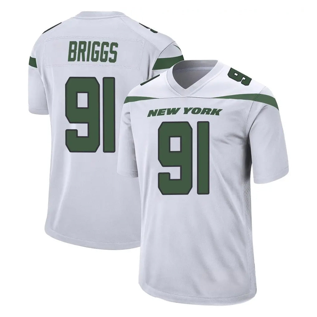 Elroe NY.Jets #91 Jowon Briggs Player White Spotlight Home Game Stitched Jerseys