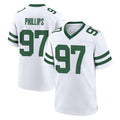 Elroe NY.Jets #97 Harrison Phillips Player White Legacy Home Game Stitched Jerseys