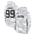 Elroe NY.Jets #99 T'Vondre Sweat Player Arctic Camo Salute to Service Pullover Hoodies Limited Game Stitched Jerseys
