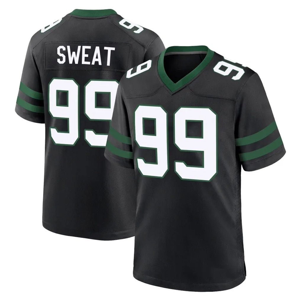 Elroe NY.Jets #99 T'Vondre Sweat Player Black Legacy Home Game Stitched Jerseys