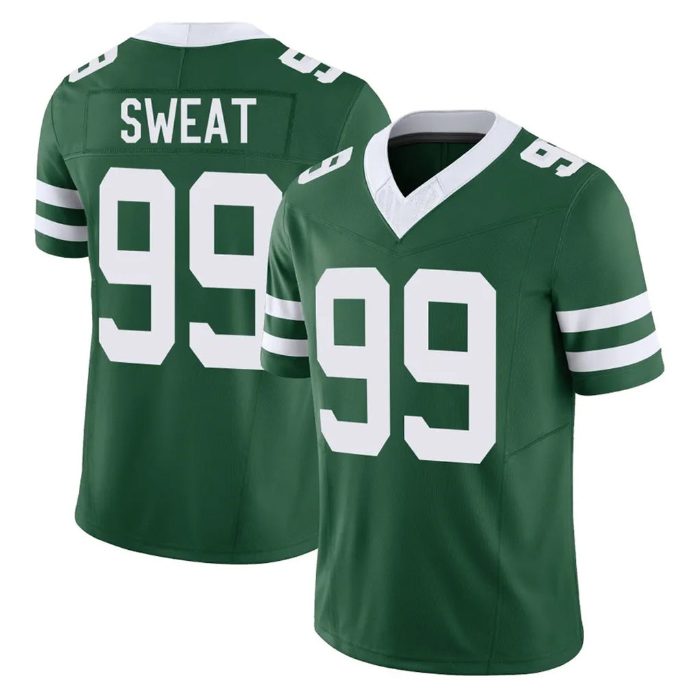 Elroe NY.Jets #99 T'Vondre Sweat Player Green Legacy Limited Vapor F.U.S.E. Home Game Stitched Jerseys