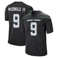 Elroe NY.Jets #9 Will McDonald IV Player Stealth Black Home Game Stitched Jerseys
