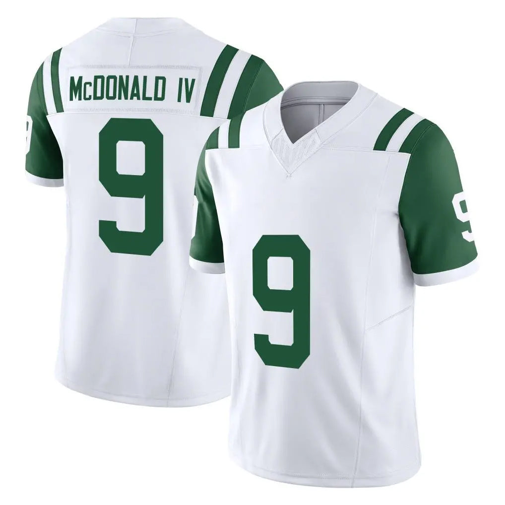 Elroe NY.Jets #9 Will McDonald IV Player White Limited Classic Vapor F.U.S.E. Home Game Stitched Jerseys