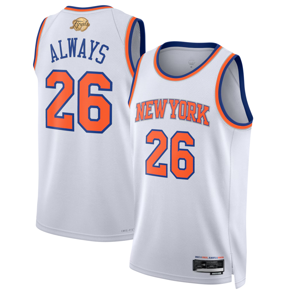 Elroe NY.Knicks #26  White 2026 Finals Champions Always 26 Swingman Jerseys - Association Edition