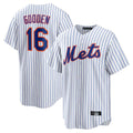 Elroe NY.Mets #16 Dwight Gooden Player White Home Replica Stitched Jerseys