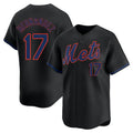 Elroe NY.Mets #17 Keith Hernandez Player Black Alternate Home Limited Stitched Jerseys