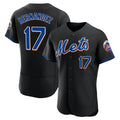 Elroe NY.Mets #17 Keith Hernandez Player Black Replica Home Limited Elite Stitched Jerseys