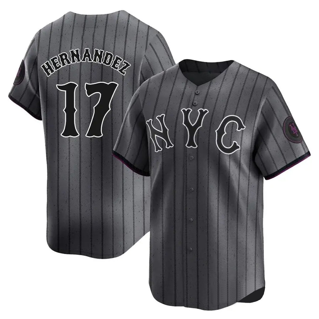 Elroe NY.Mets #17 Keith Hernandez Player Gray City Connect Limited Stitched Jerseys
