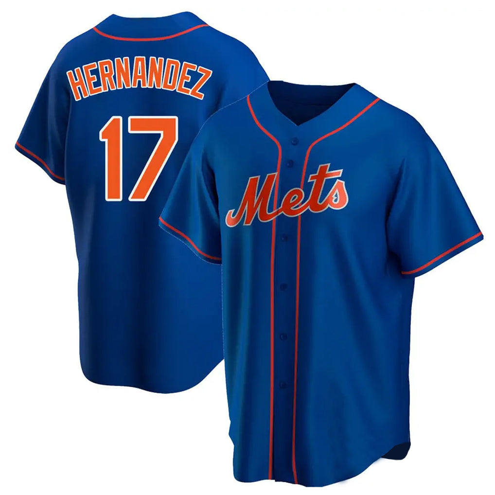 Elroe NY.Mets #17 Keith Hernandez Player Royal Home Game Stitched Jerseys