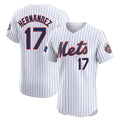 Elroe NY.Mets #17 Keith Hernandez Player White Home Limited Elite Stitched Jerseys
