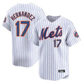 Elroe NY.Mets #17 Keith Hernandez Player White Home Replica Stitched Jerseys