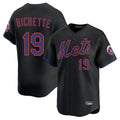 Elroe NY.Mets #19 Bo Bichette Player Black Alternate Home Limited Stitched Jerseys