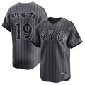 Elroe NY.Mets #19 Bo Bichette Player Gray City Connect Limited Stitched Jerseys
