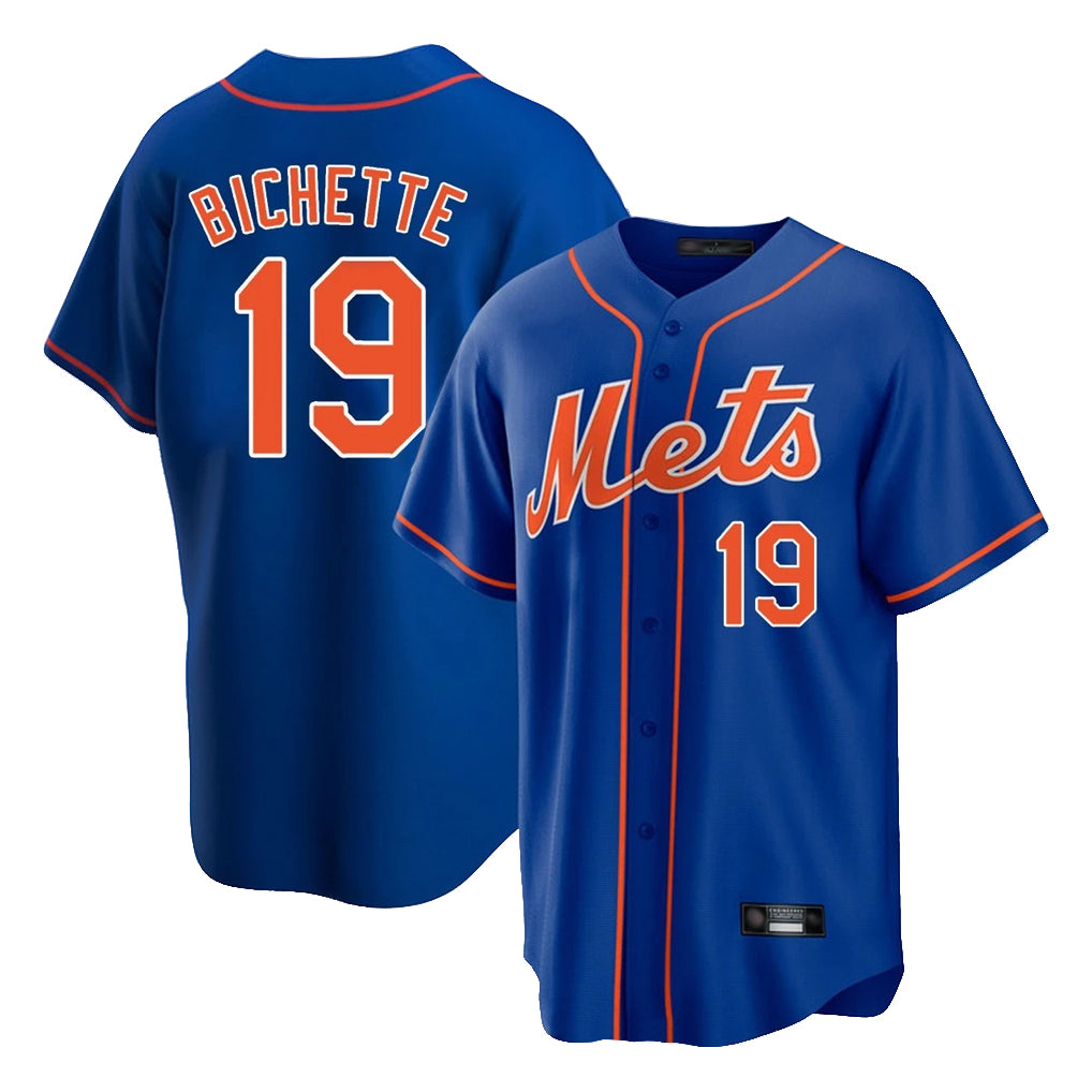 Elroe NY.Mets #19 Bo Bichette Player Royal Home Game Stitched Jerseys