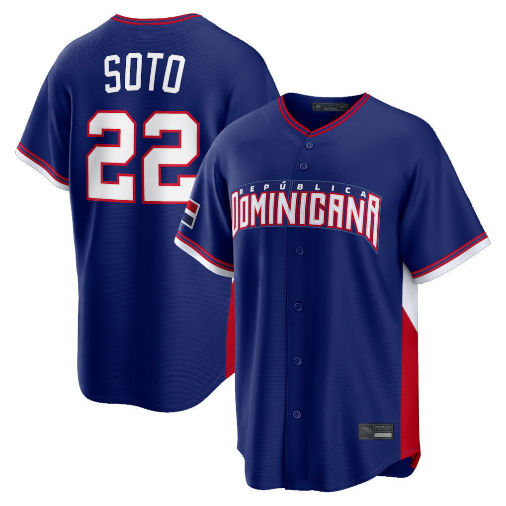 Elroe NY.Mets #22 Juan Soto Player Royal 2026 World Classic Home Limited Stitched Jerseys