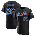 Elroe NY.Mets #26 Nolan McLean Player Black Replica Home Limited Elite Stitched Jerseys