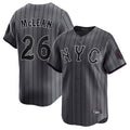 Elroe NY.Mets #26 Nolan McLean Player Gray City Connect Limited Stitched Jerseys