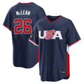 Elroe NY.Mets #26 Nolan McLean Player Navy USA 2026 World Classic Home Limited Stitched Jerseys
