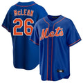 Elroe NY.Mets #26 Nolan McLean Player Royal Home Game Stitched Jerseys