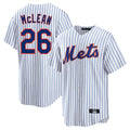 Elroe NY.Mets #26 Nolan McLean Player White Home Game Stitched Jerseys