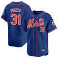 Elroe NY.Mets #31 Mike Piazza Player Royal Home Limited Stitched Jerseys