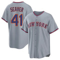 Elroe NY.Mets #41 Tom Seaver Player Gray Road Home Game Stitched Jerseys