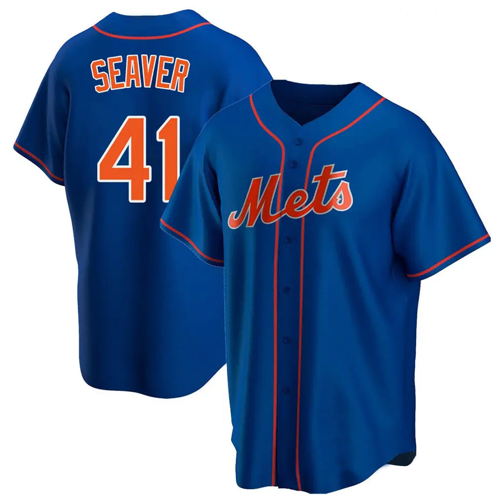 Elroe NY.Mets #41 Tom Seaver Player Royal Home Game Stitched Jerseys