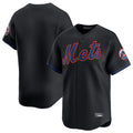 Elroe NY.Mets Blank Player Black Home Game Stitched Jerseys