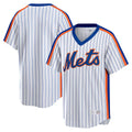 Elroe NY.Mets Blank Player White Cooperstown Collection T-shirt Home Stitched Jerseys
