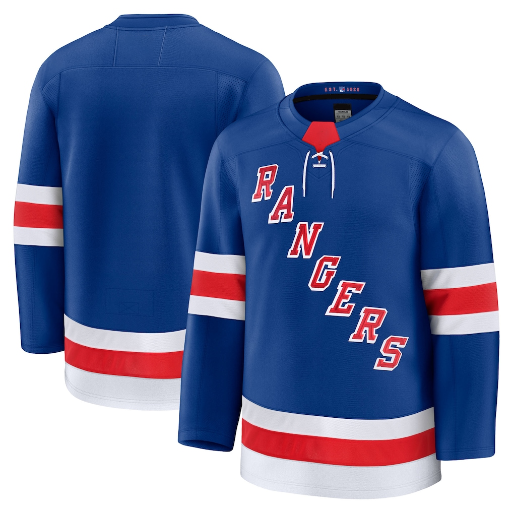Elroe NY.Rangers Blue Home Premium Jerseys