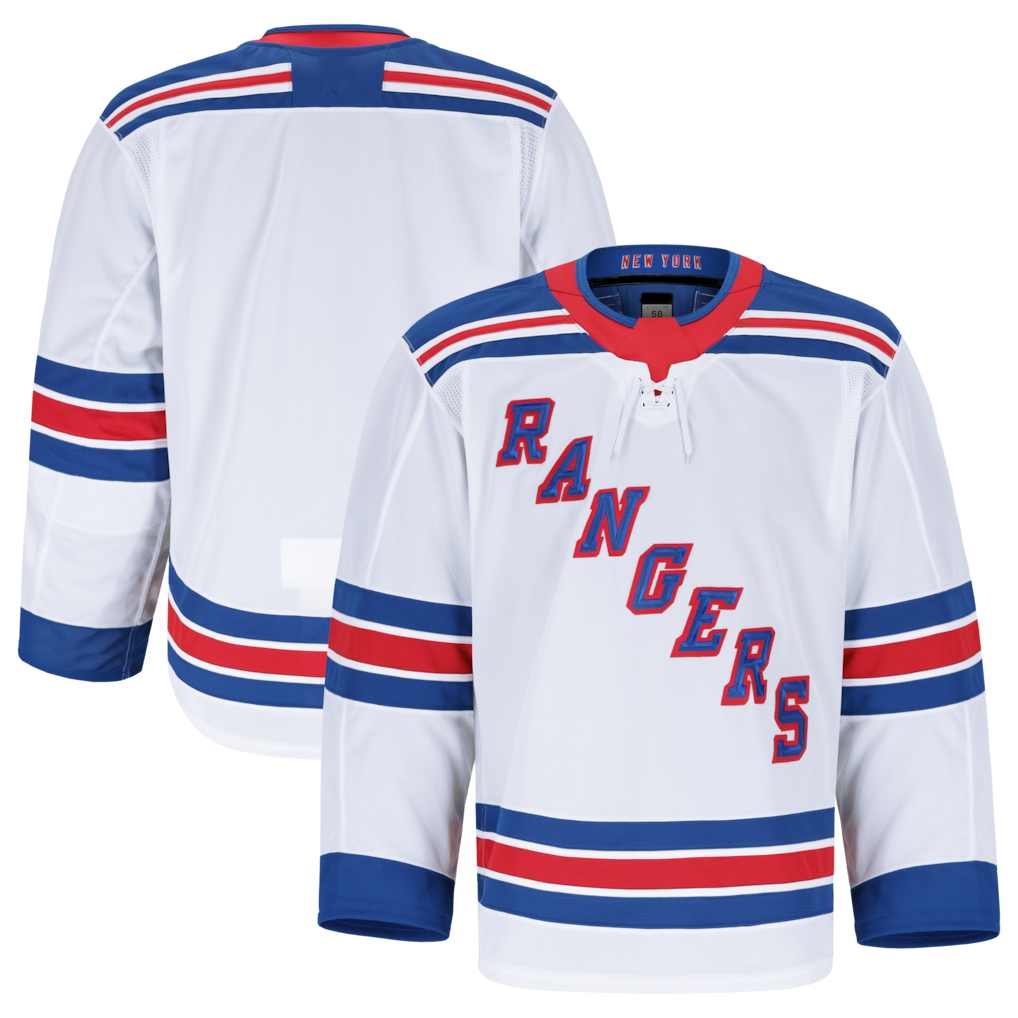 Elroe NY.Rangers White Away Authentic Pro Jerseys