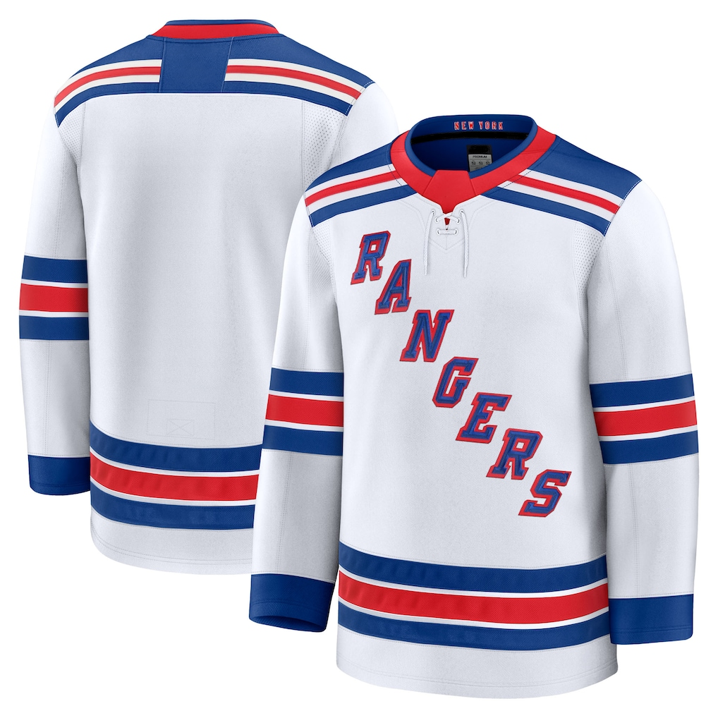 Elroe NY.Rangers White Away Premium Jerseys