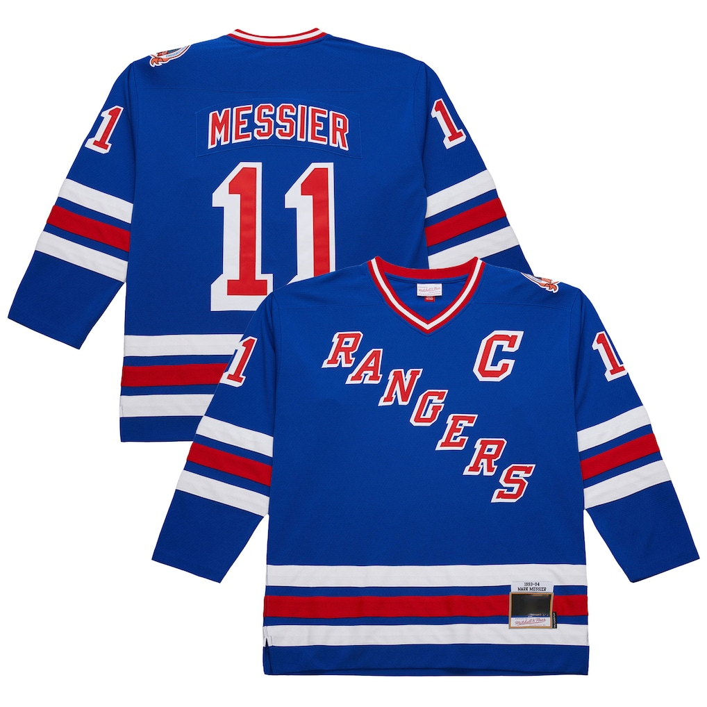 Elroe NY.Rangers #11 Mark Messier Royal 1993-94 Power Play Jerseys