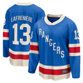 Elroe NY.Rangers #13 Alexis Lafreniere Blue Centennial Breakaway Jerseys