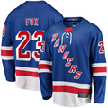Elroe NY.Rangers #23 Adam Fox Blue Home Breakaway Replica Jerseys
