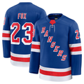 Elroe NY.Rangers #23 Adam Fox Blue Home Premium Jerseys
