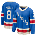 Elroe NY.Rangers #8 J.T. Miller Blue Centennial Breakaway Jerseys