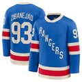 Elroe NY.Rangers #93 Mika Zibanejad Blue Centennial Premium Jerseys