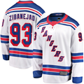 Elroe NY.Rangers #93 Mika Zibanejad White Away Premier Breakaway Player Jerseys