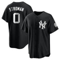 Elroe NY.Yankees #0 Marcus Stroman Player Black Game Stitched Jerseys