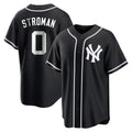 Elroe NY.Yankees #0 Marcus Stroman Player Black Out Game Home Stitched Jerseys