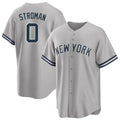 Elroe NY.Yankees #0 Marcus Stroman Player Gray Road Game Stitched Jerseys