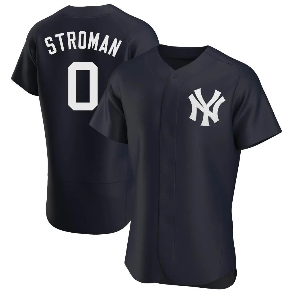 Elroe NY.Yankees #0 Marcus Stroman Player Navy Limited Elite Home Stitched Jerseys