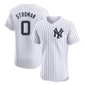 Elroe NY.Yankees #0 Marcus Stroman Player White Limited Elite Home Stitched Jerseys