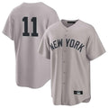 Elroe NY.Yankees #11 Anthony Volpe Player Gray Game Home Stitched Jerseys