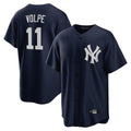 Elroe NY.Yankees #11 Anthony Volpe Player Navy Game Stitched Jerseys